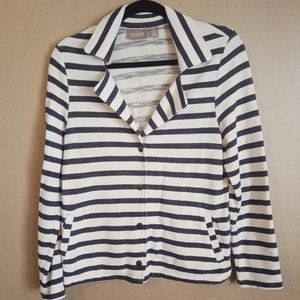 Chico's Lightweight Cotton Blend Jacket! BW!